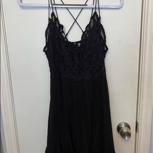 Black Free People Bralette Dress